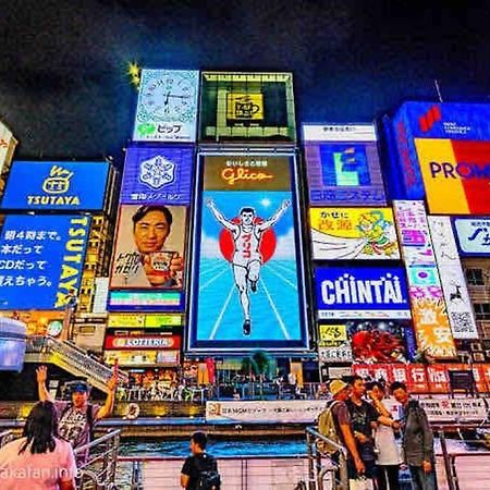 ー 8Greige ー 2Min Dotonbori Namba Kuromon Osaka Usj Wifi Unlimited Apartman Kültér fotó